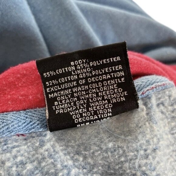 Colosseum Delaware State Hornets Hoodie Sweatshirt Jacket Blue Red Size Large - Picture 10 of 11